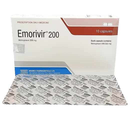 Pack Image: Emorivir 200 mg Capsule (1 x 10)