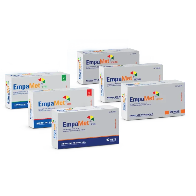 Pack Image: EmpaMet 12.5 mg Tablet (4 x 8)
