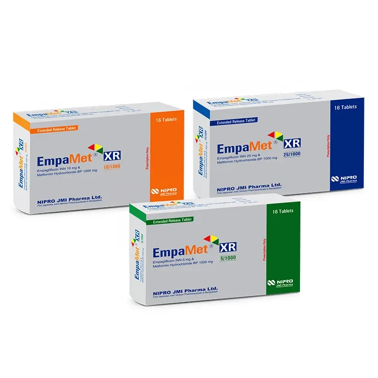 Pack Image: EmpaMet XR 25 mg Tablet (2 x 8)