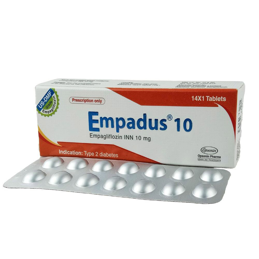 Pack Image: Empadus 10 mg Tablet (1 x 14)