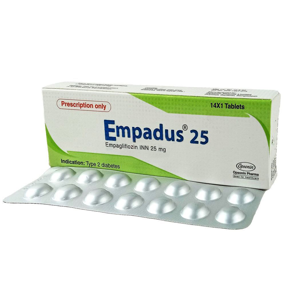 Pack Image: Empadus 25 mg Tablet (1 x 14)