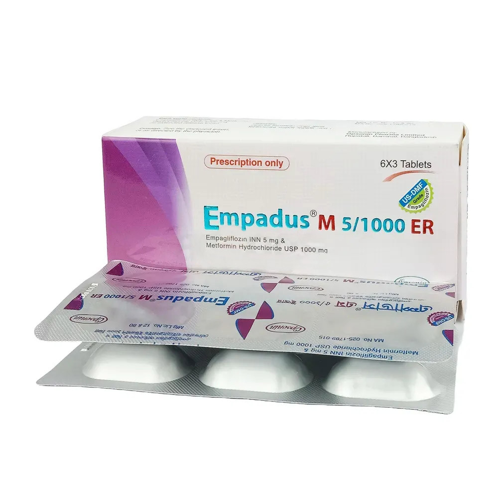 Pack Image: Empadus M ER 5 mg Tablet (3 x 6)