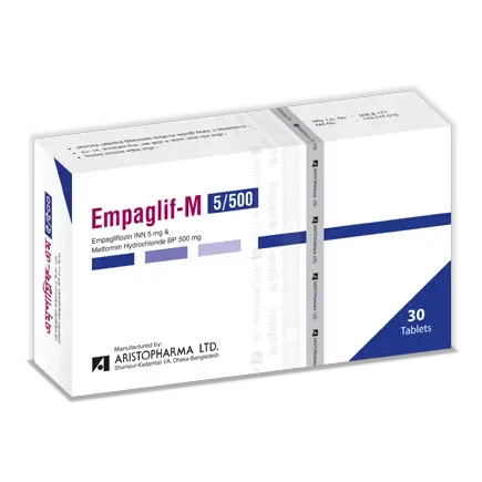 Pack Image: Empaglif-M 5 mg Tablet (3 x 10)
