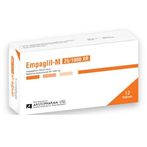 Pack Image: Empaglif-M XR 25 mg Tablet (2 x 6)