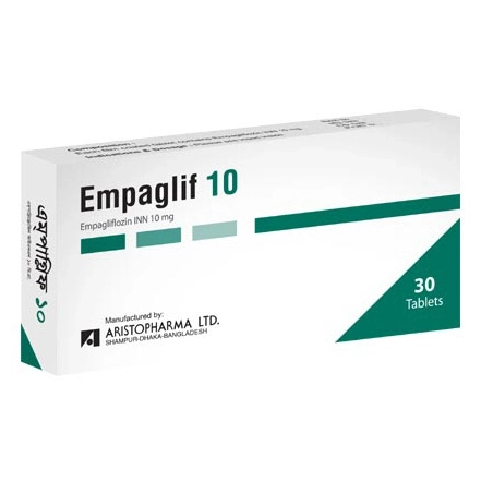 Pack Image: Empaglif 10 mg Tablet (3 x 10)