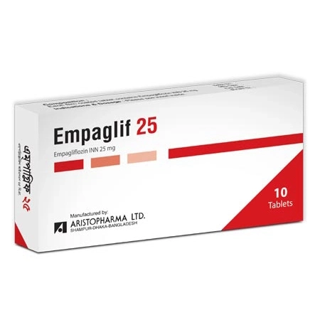Pack Image: Empaglif 25 mg Tablet (2 x 10)