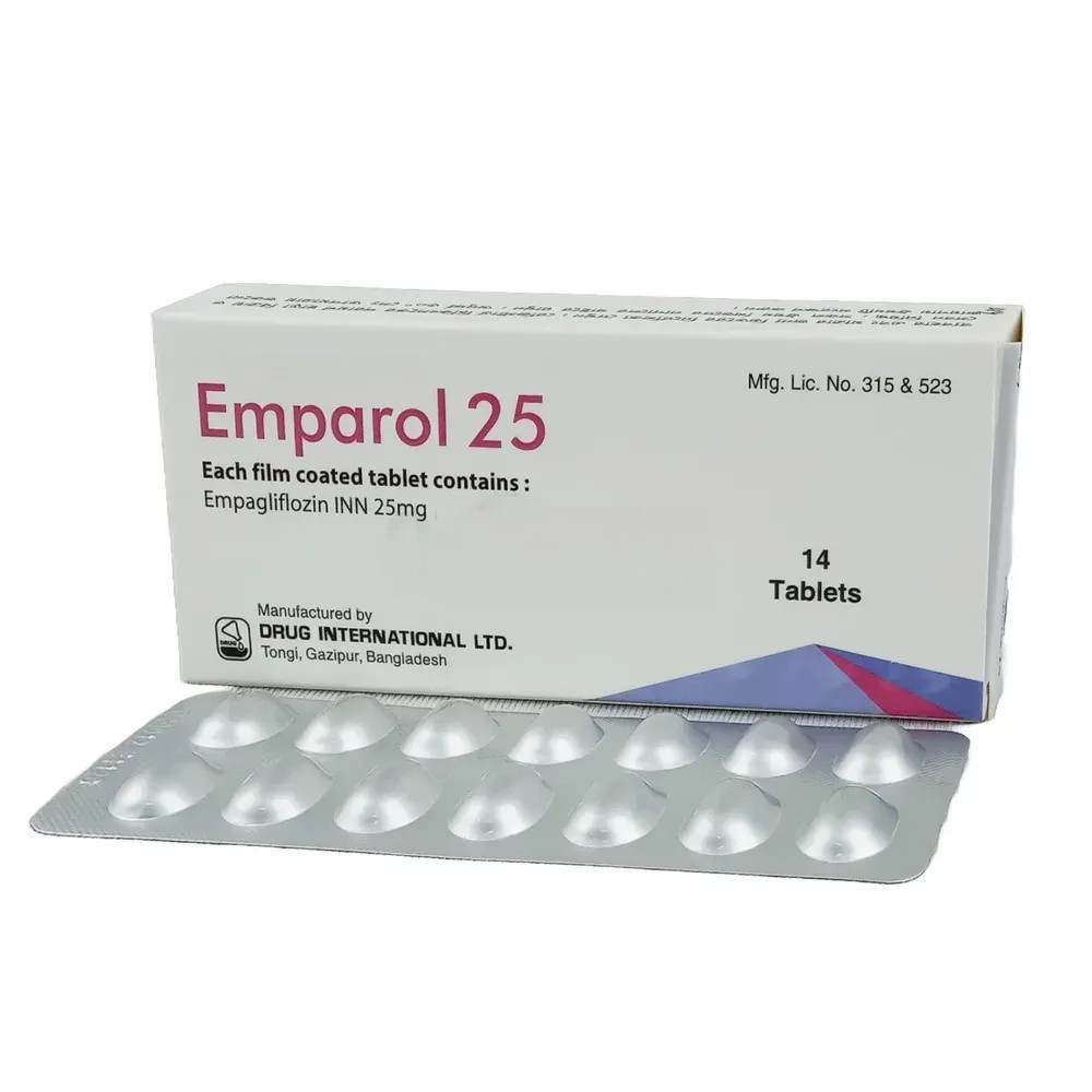 Pack Image: Emparol 25 mg Tablet (1 x 14)