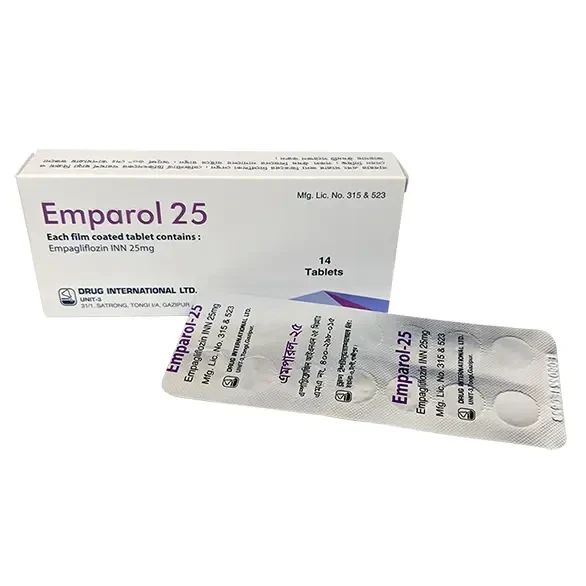 Pack Image: Emparol 25 mg Tablet (1 x 14)
