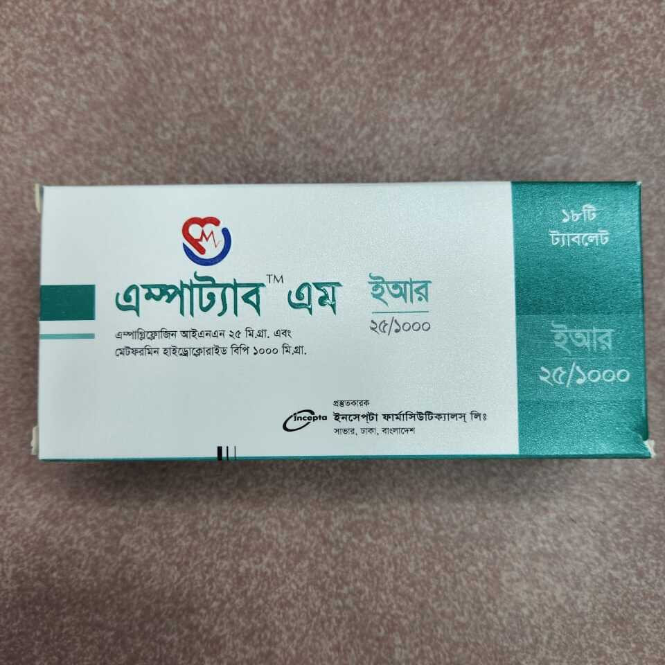 Pack Image: Empatab M ER 25 mg Tablet (3 x 6)