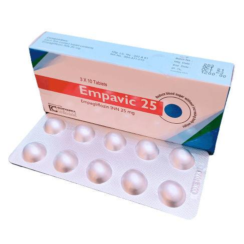 Pack Image: Empavic 25 mg Tablet (3 x 10)