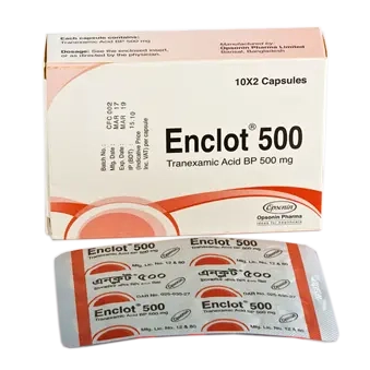 Pack Image: Enclot 500 mg Capsule (2 x 10)