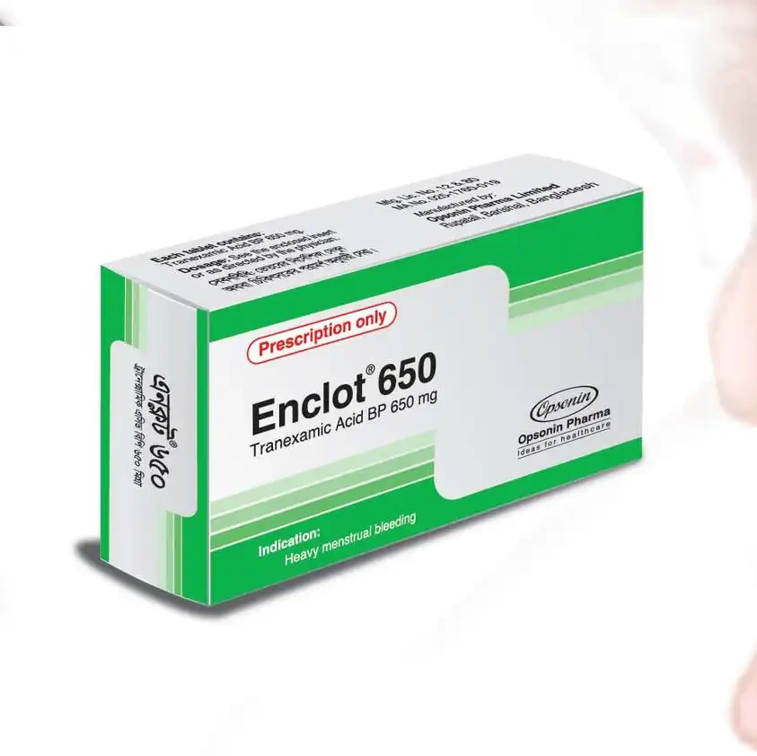 Pack Image: Enclot 650 mg Tablet (2 x 10)