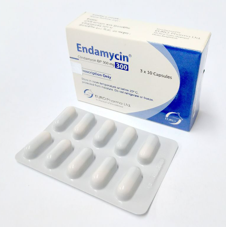 Pack Image: Endamycin 300 mg Capsule (3 x 10)