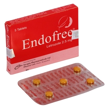 Pack Image: Endofree 2.5 mg Tablet (1 x 5)