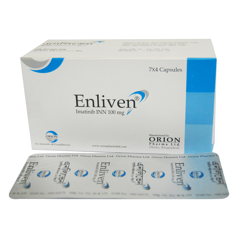 Pack Image: Enliven 100 mg Capsule (7 x 4)