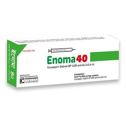 Pack Image: Enoma 4000 Anti-Xa Injection (0.4 ml pre-filled syringe)