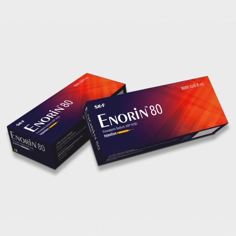 Pack Image: Enorin 8000 Anti-Xa Injection (0.8 ml pre-filled syringe)