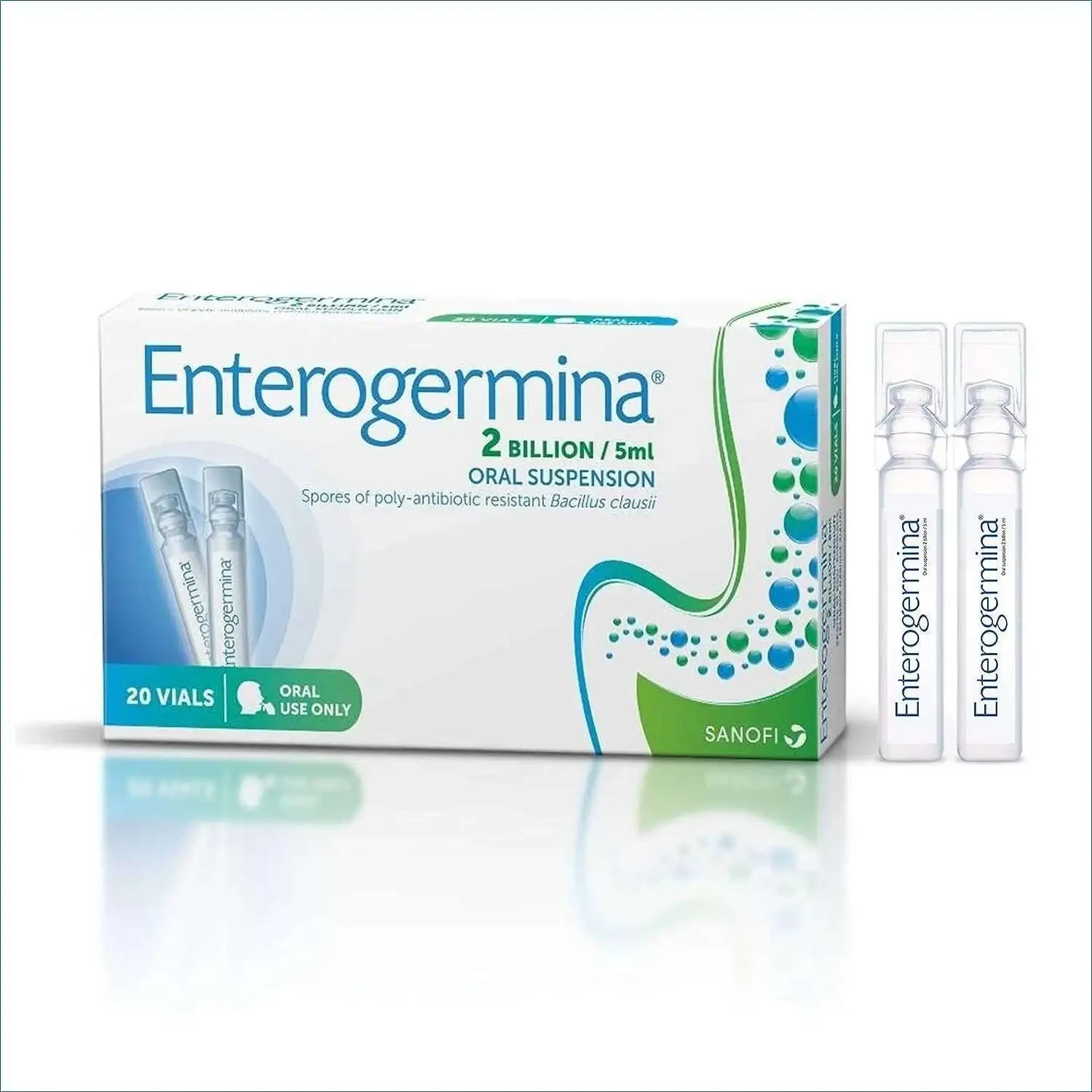 Pack Image: Enterogermina 2 billion Suspension (5 ml suspension)