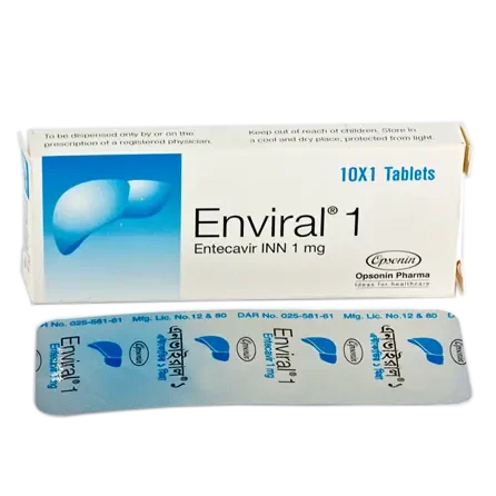 Pack Image: Enviral 1 mg Tablet (1 x 14)