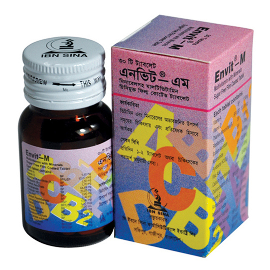 Pack Image: Envit-M Tablet (1 x 30)