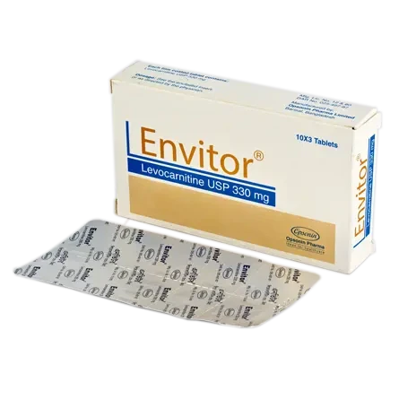 Pack Image: Envitor 330 mg Tablet (3 x 10)