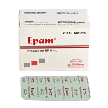 Pack Image: Epam 5 mg Tablet (10 x 40)