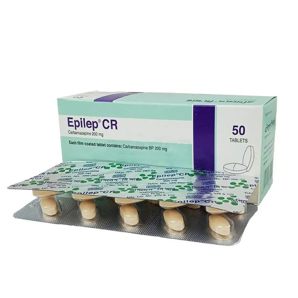 Pack Image: Epilep CR 200 mg Tablet (5 x 10)