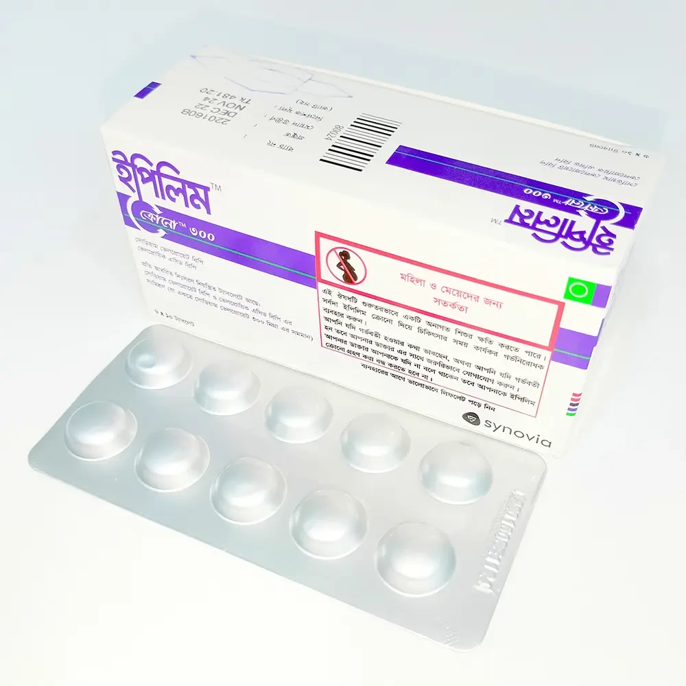 Pack Image: Epilim Chrono 300 mg Tablet (6 x 10)