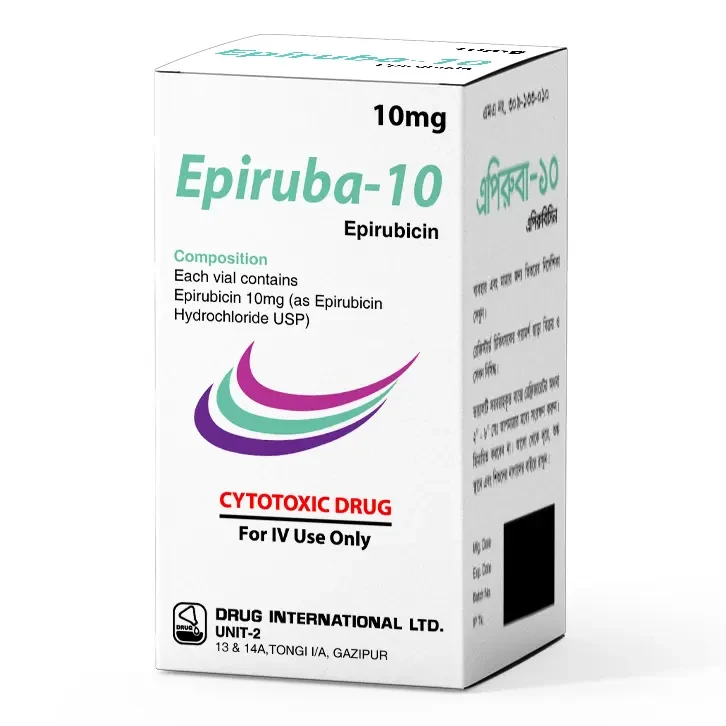 Pack Image: Epiruba 2 mg Injection (50 mg vial)