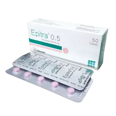 Pack Image: Epitra 0.5 mg Tablet (5 x 10)