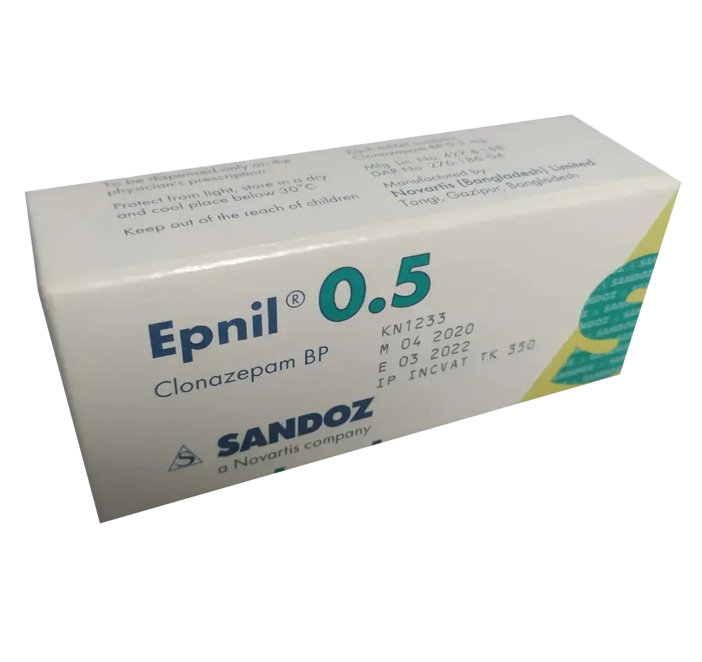 Pack Image: Epnil 0.5 mg Tablet (5 x 10)