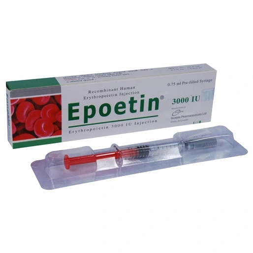 Pack Image: Epoetin 3000 IU Injection (3000 IU pre-filled syringe)