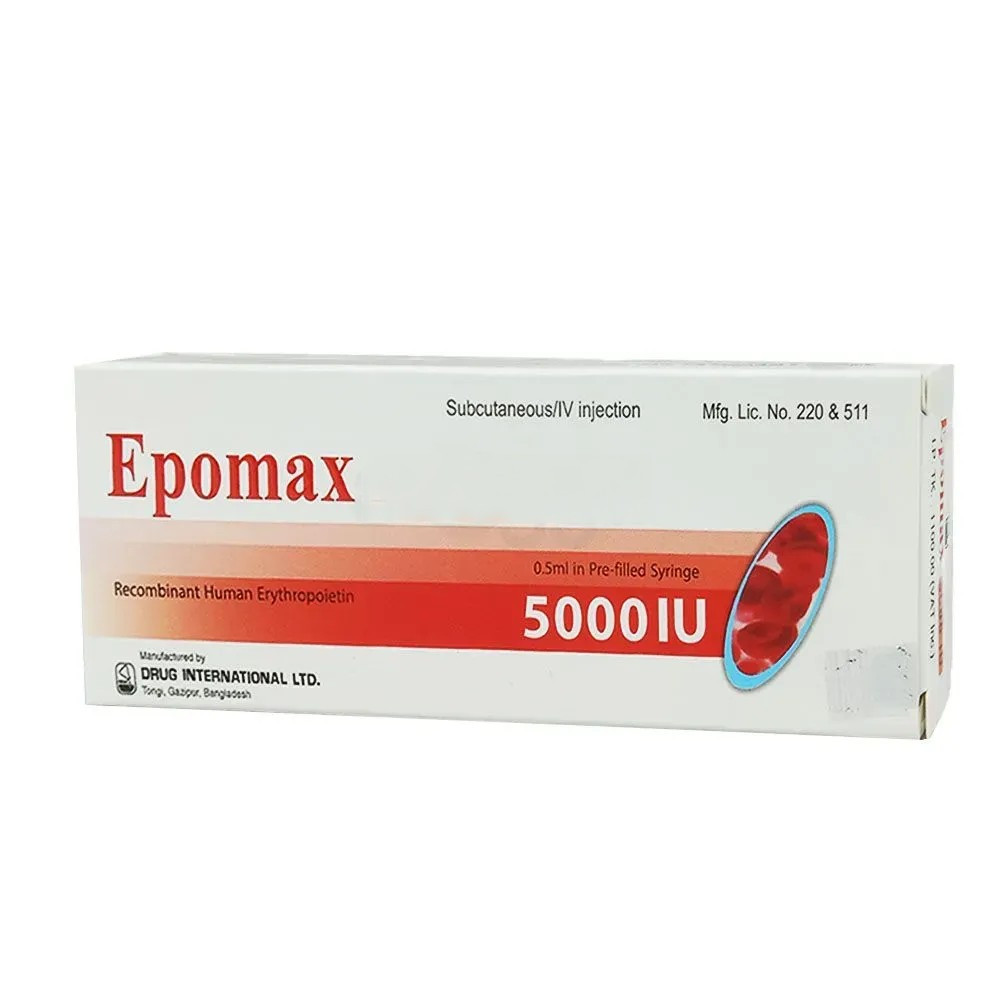 Pack Image: Epomax 5000 IU Injection (5000 IU pre-filled syringe)