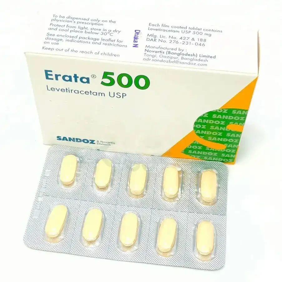 Pack Image: Erata 500 mg Tablet (3 x 10)