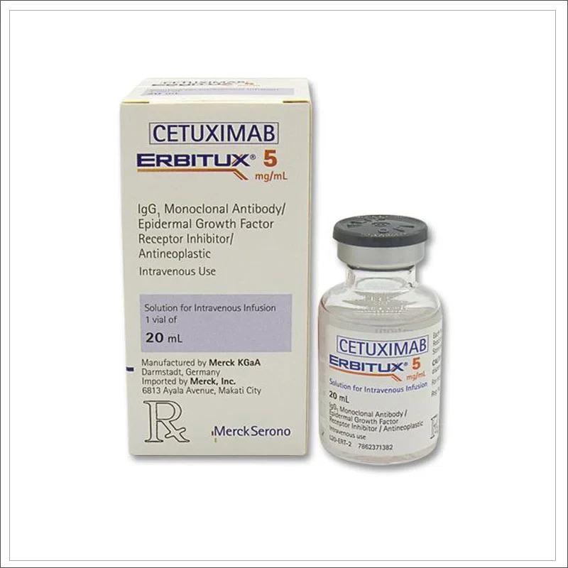 Pack Image: Erbitux 5 mg Injection (100 mg vial)