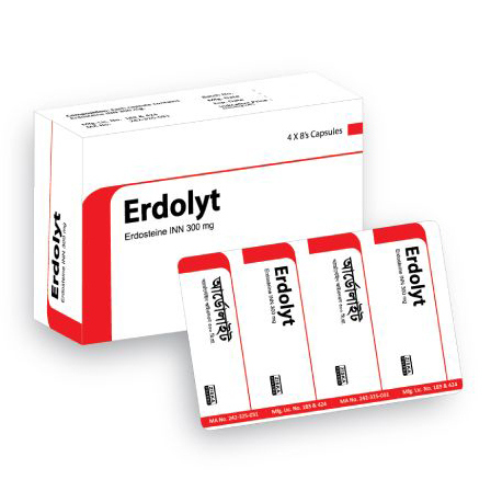 Pack Image: Erdolyt 300 mg Capsule (4 x 8)