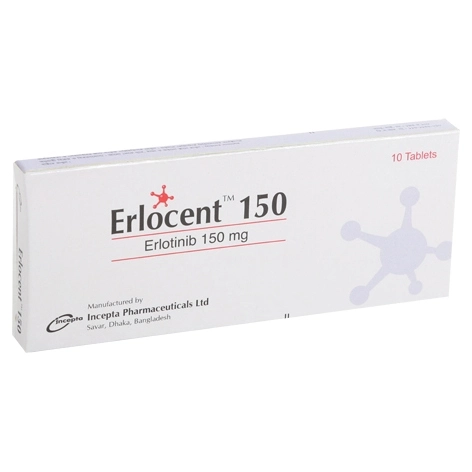 Pack Image: Erlocent 150 mg Tablet (1 x 10)