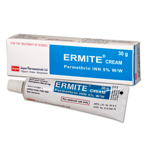 Pack Image: Ermite 5% w Cream (30 gm tube)
