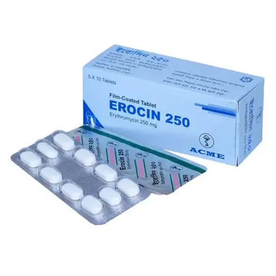 Pack Image: Erocin 250 mg Tablet (50's pack)