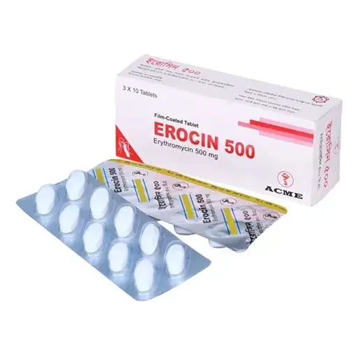 Pack Image: Erocin 500 mg Tablet (30's pack)