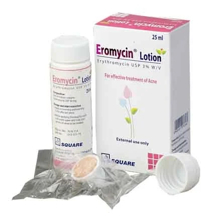 Pack Image: Eromycin 3% Lotion (25 ml bottle)