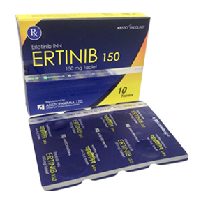 Pack Image: Ertinib 150 mg Tablet (1 x 10)