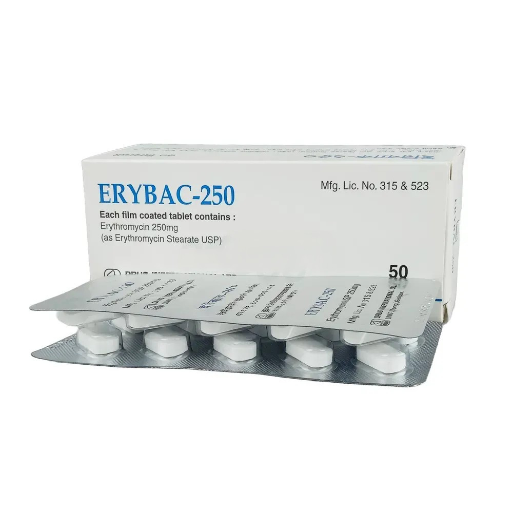 Pack Image: Erybac 250 mg Tablet (5 x 10)