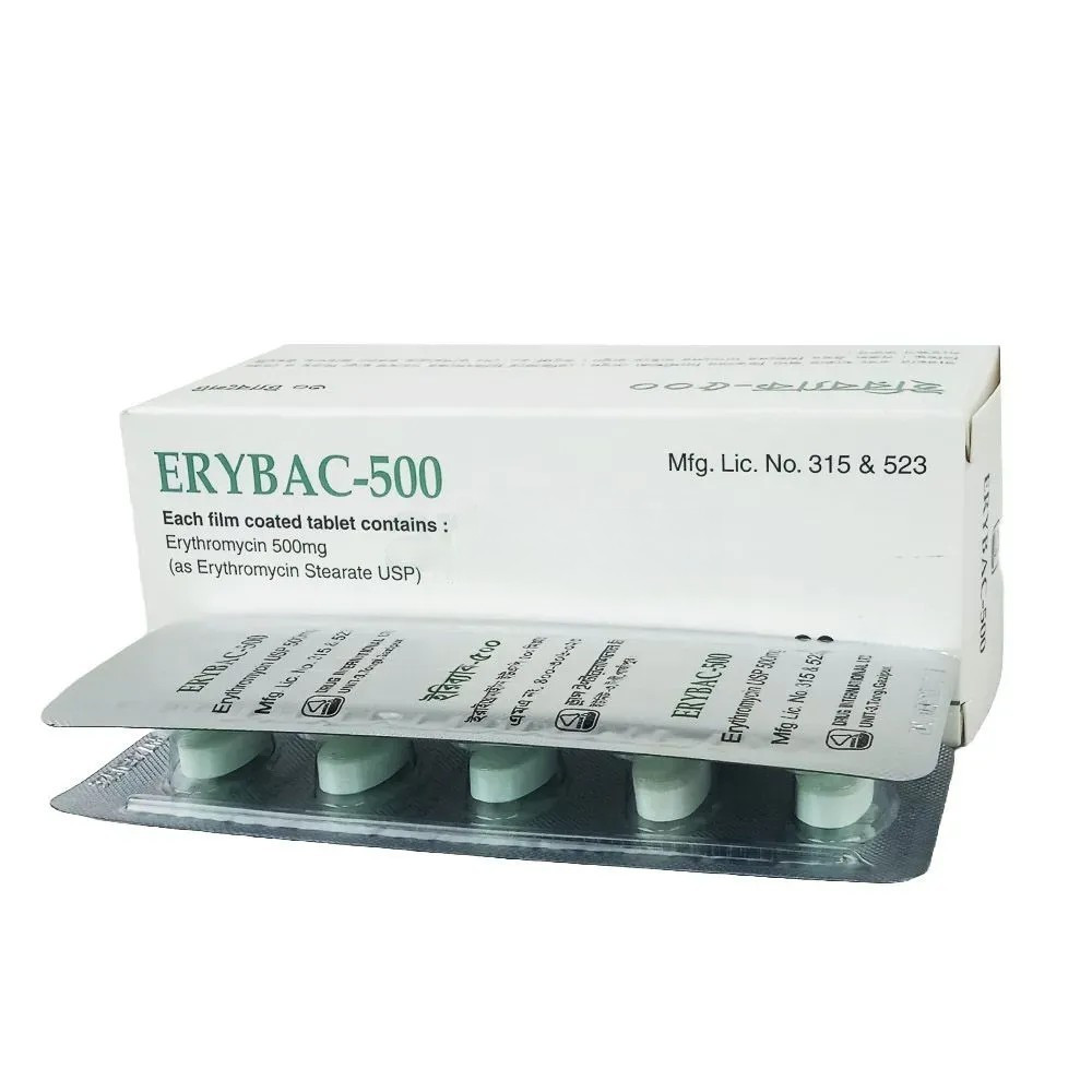 Pack Image: Erybac 500 mg Tablet (3 x 10)