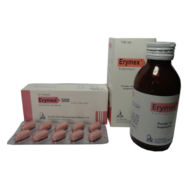 Pack Image: Erymex 500 mg Tablet (3 x 10)