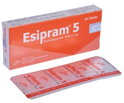 Pack Image: Esipram 5 mg Tablet (3 x 10)
