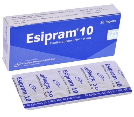 Pack Image: Esipram 10 mg Tablet (3 x 10)