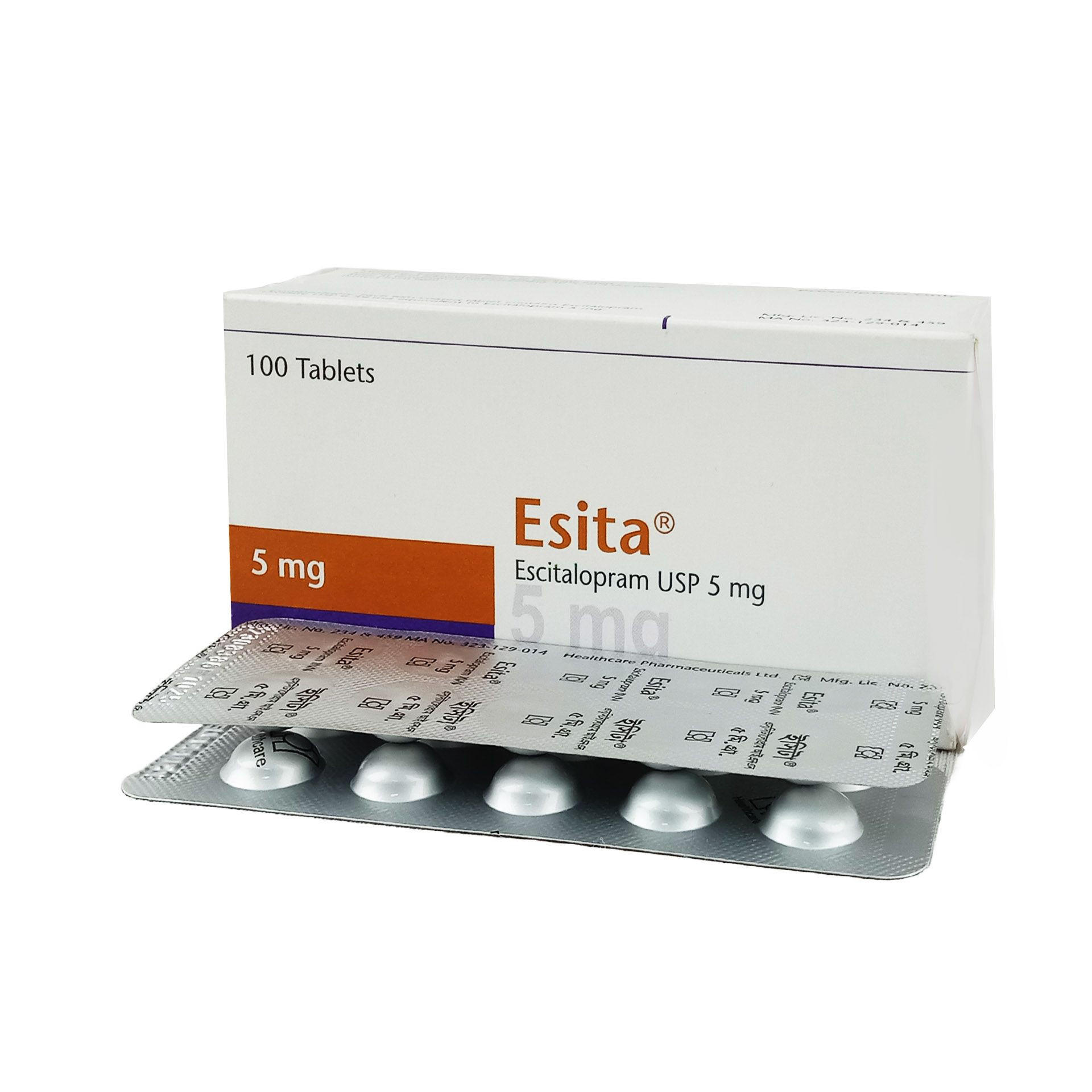 Pack Image: Esita 5 mg Tablet (10 x 10)