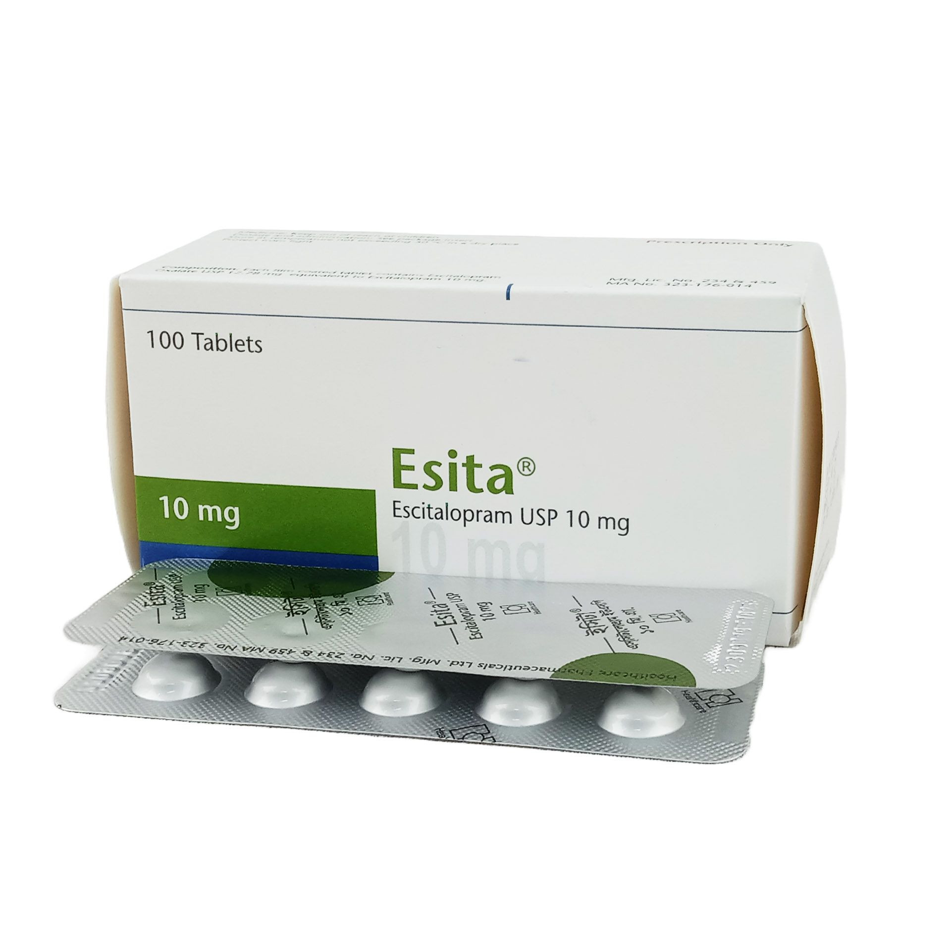 Pack Image: Esita 10 mg Tablet (10 x 10)