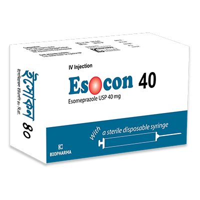 Pack Image: Esocon 40 mg Injection (40 mg vial)